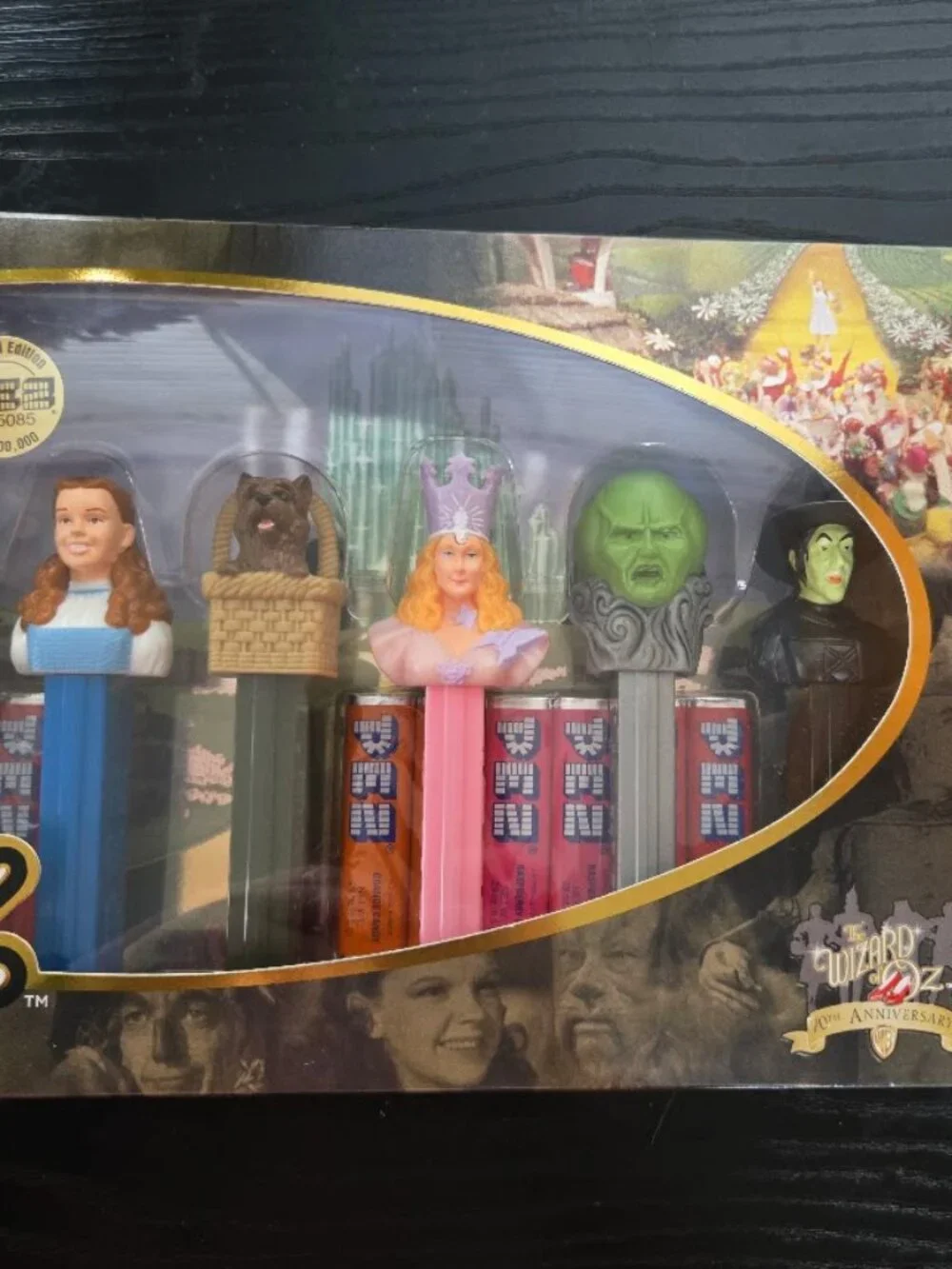 Wizard Of Oz 70th Anniversary Limited Edition PEZ Dispenser Set New , Numbered